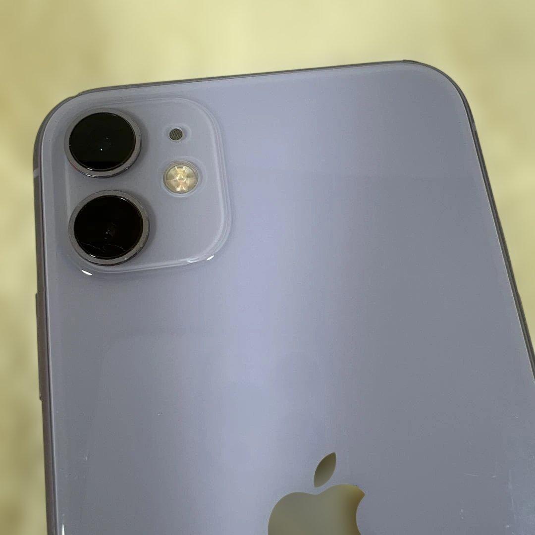 iphone11 128GB SIMフリー　バッテリー78% パープル