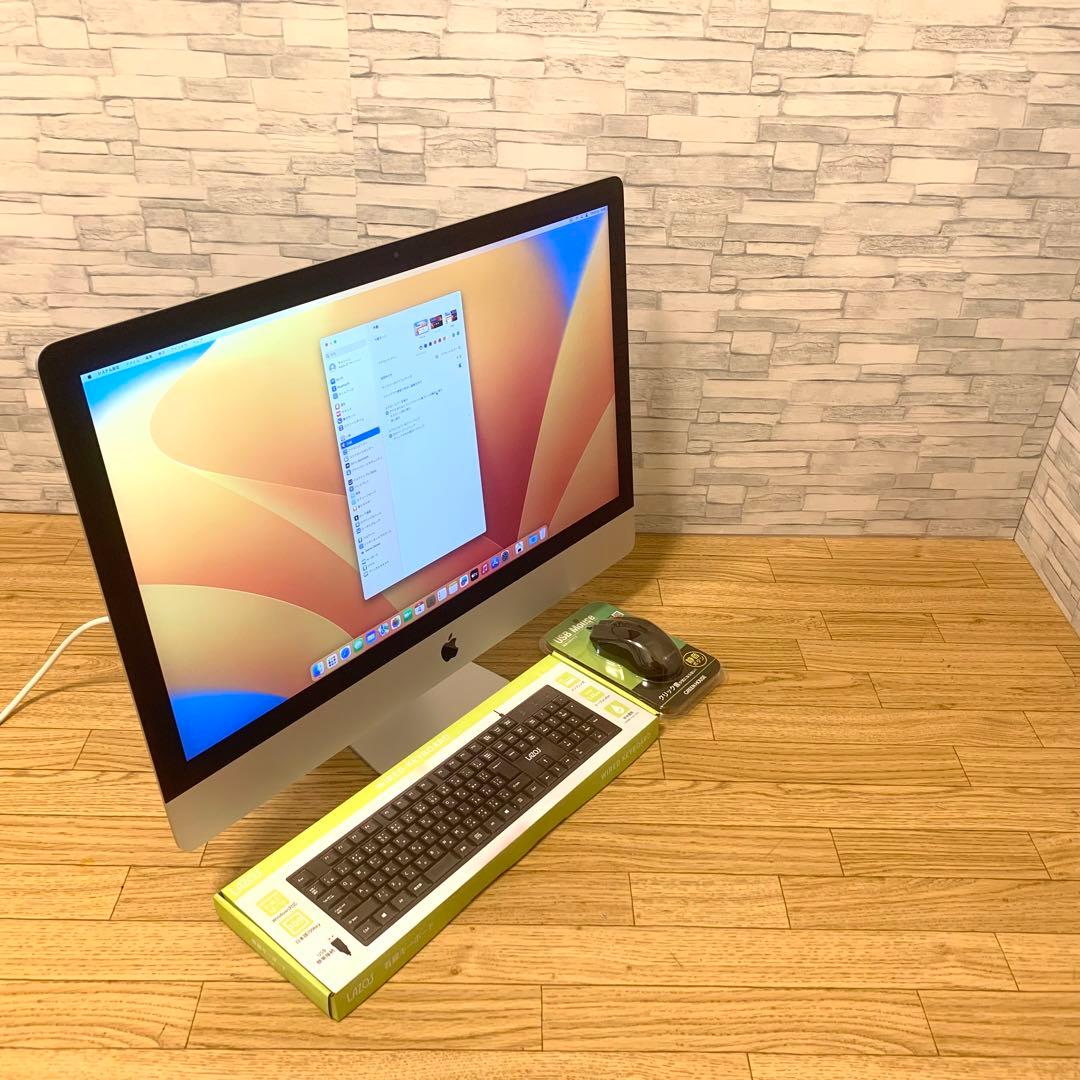 美品 アップル i7 iMac 27型Retina5K 2017 Ventura