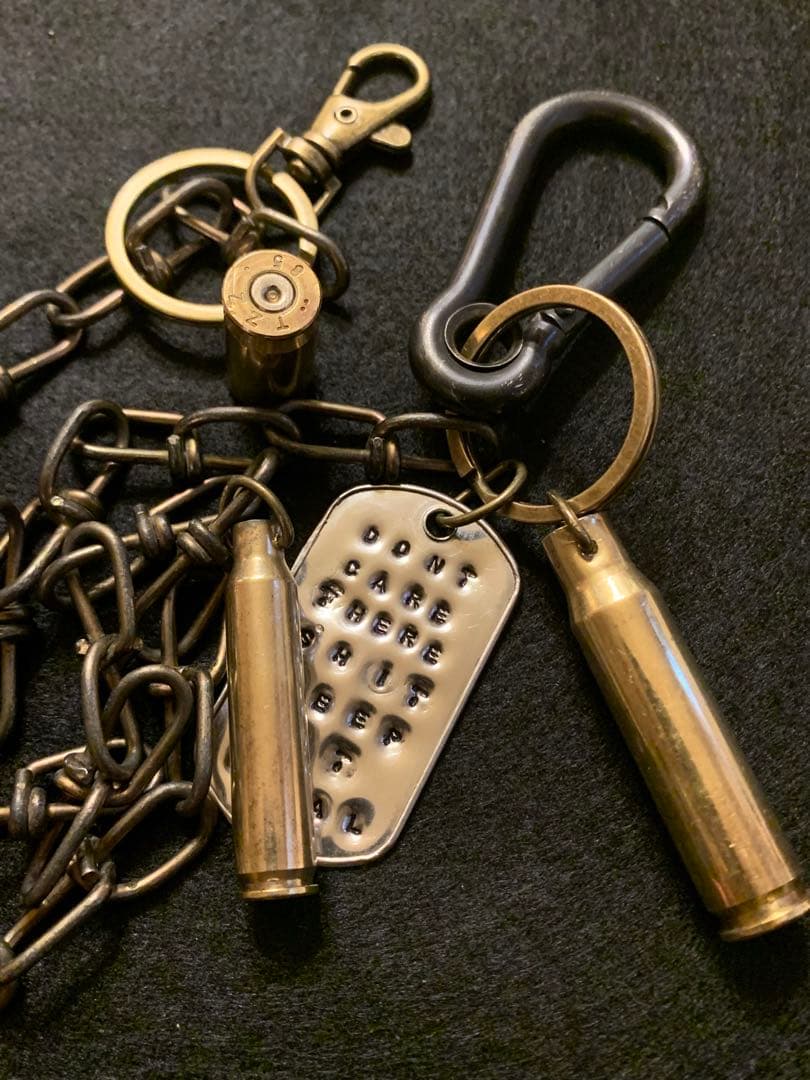 70sヴィンテージ ドッグタグ ウォレットチェーン ピールアンドリフト punk