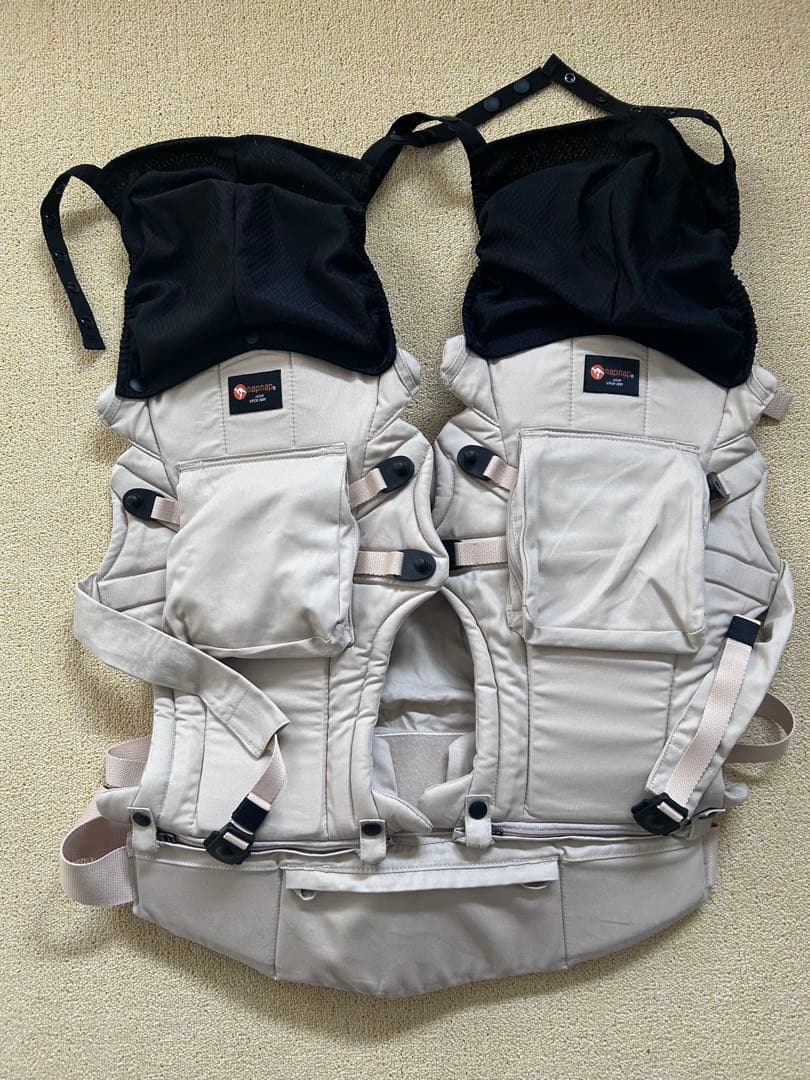 napnap 抱っこ紐 ベージュ 取扱説明書付き