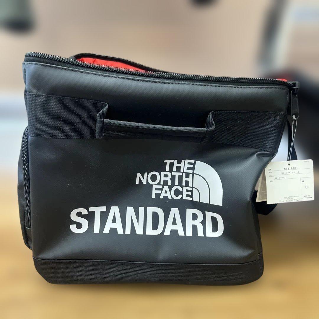 THE NORTH FACE STANDARD レコードバッグ 黒/赤