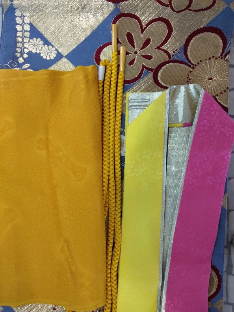 振袖フルセット、正絹振袖、成人式、重ね衿、帯揚げ帯締め、西陣袋帯、襦袢