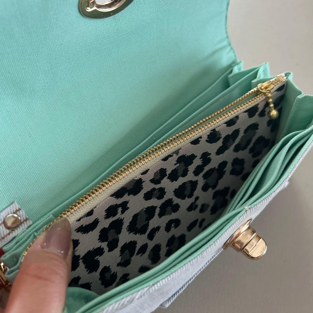 ☆*✩(⋆ᴗ ᴗ ⋆)✩*☆様♡ デニムリメイク♡長財布 ヒョウ柄 タッセル