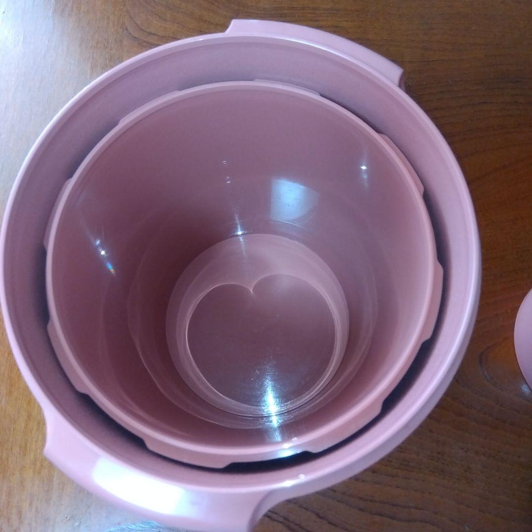 タッパーウェア　マキシデコレーター　少し大きめ3サイズセット　レトロ