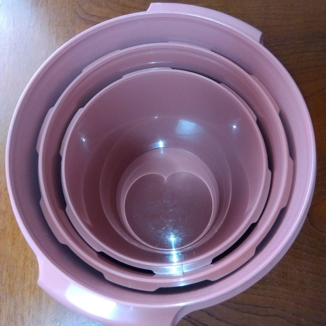 タッパーウェア　マキシデコレーター　少し大きめ3サイズセット　レトロ