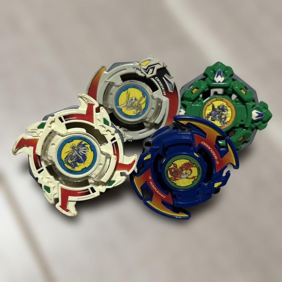 爆転シュートベイブレード　ドラグーンS他四聖獣Sシリーズセット(説明書付き)