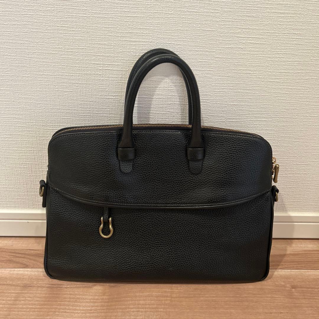 【TOFF&LOADSTONE】レディースブリーフケース 黒レザー