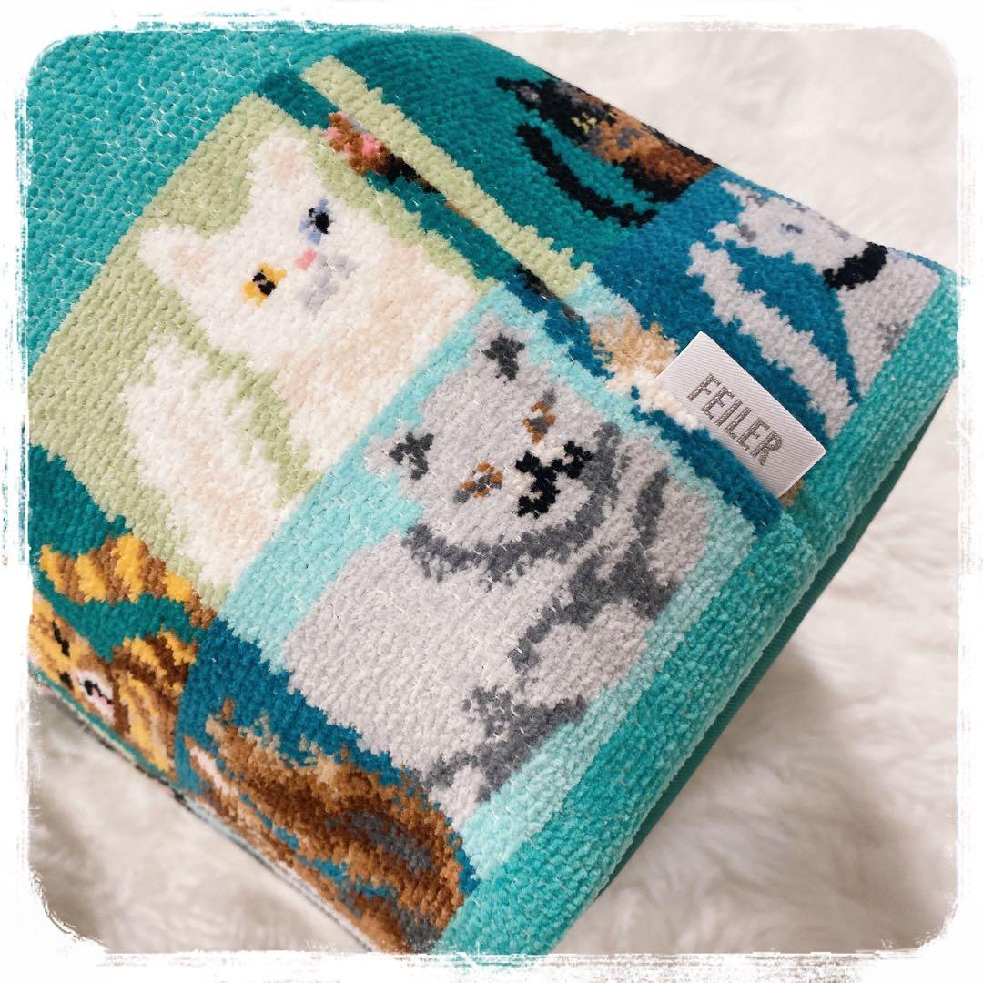 希少 未使用タグ付き FEILER ルック！マイキャット ストレージ バスケット