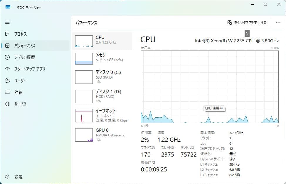 ワークステーション HP Z4 G4 Workstation Intel Xeon W-2235