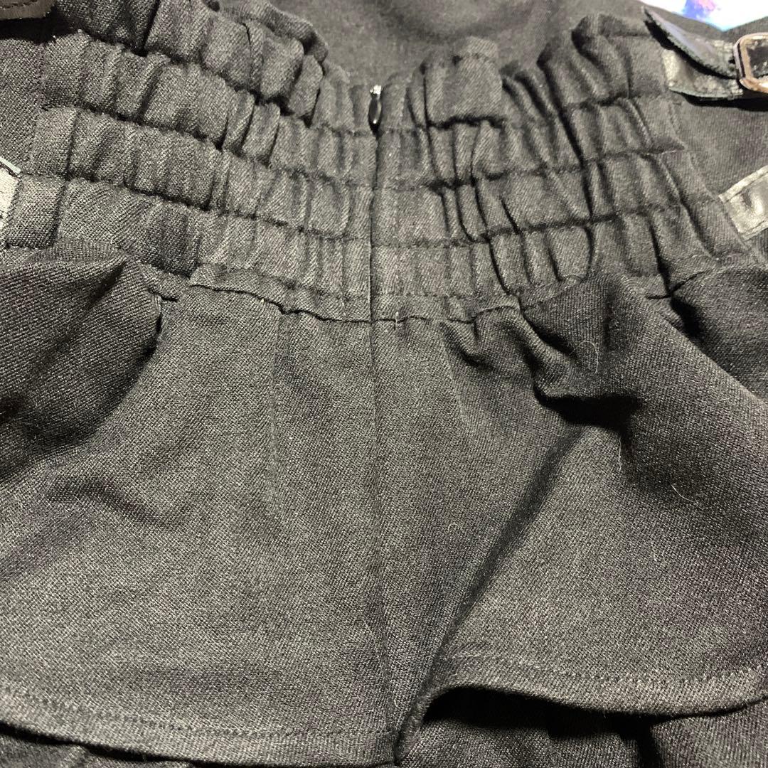 Piumフリル ブラック フレアスカート FREE