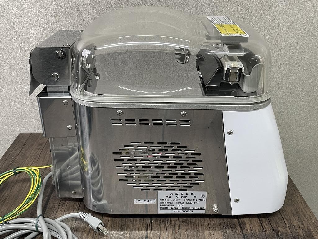 【美品】TOSEI　卓上真空包装機　V-282　真空パック　2022年製