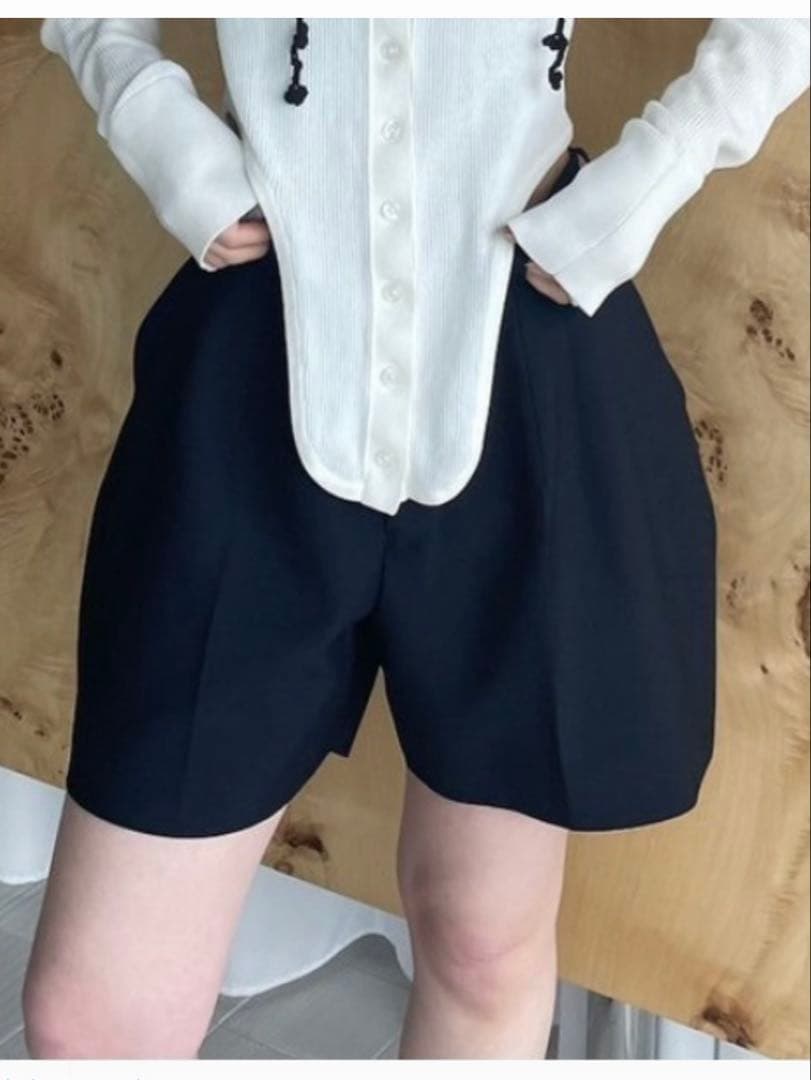 Ameri DIMENSIONAL SHORT PANTS ネイビーXS