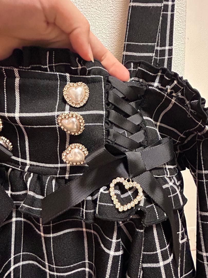 リズリサ　レースアップサスペンダー付スカパン