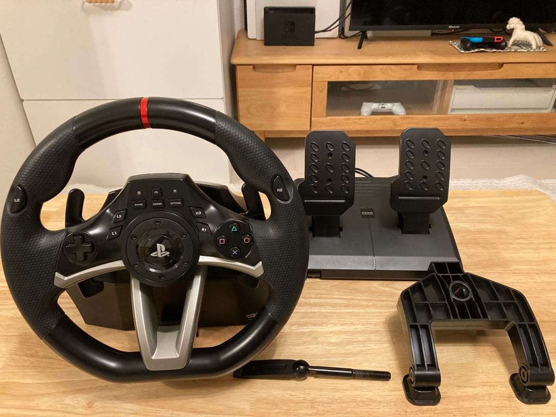 美品　レーシングホイールエイペックス for PlayStation3/4/PC