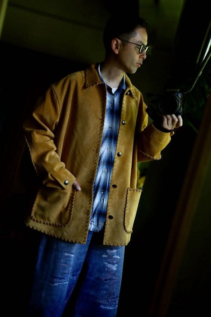 BOWWOW　WOVEN SUEDE スウェード　カバーオール