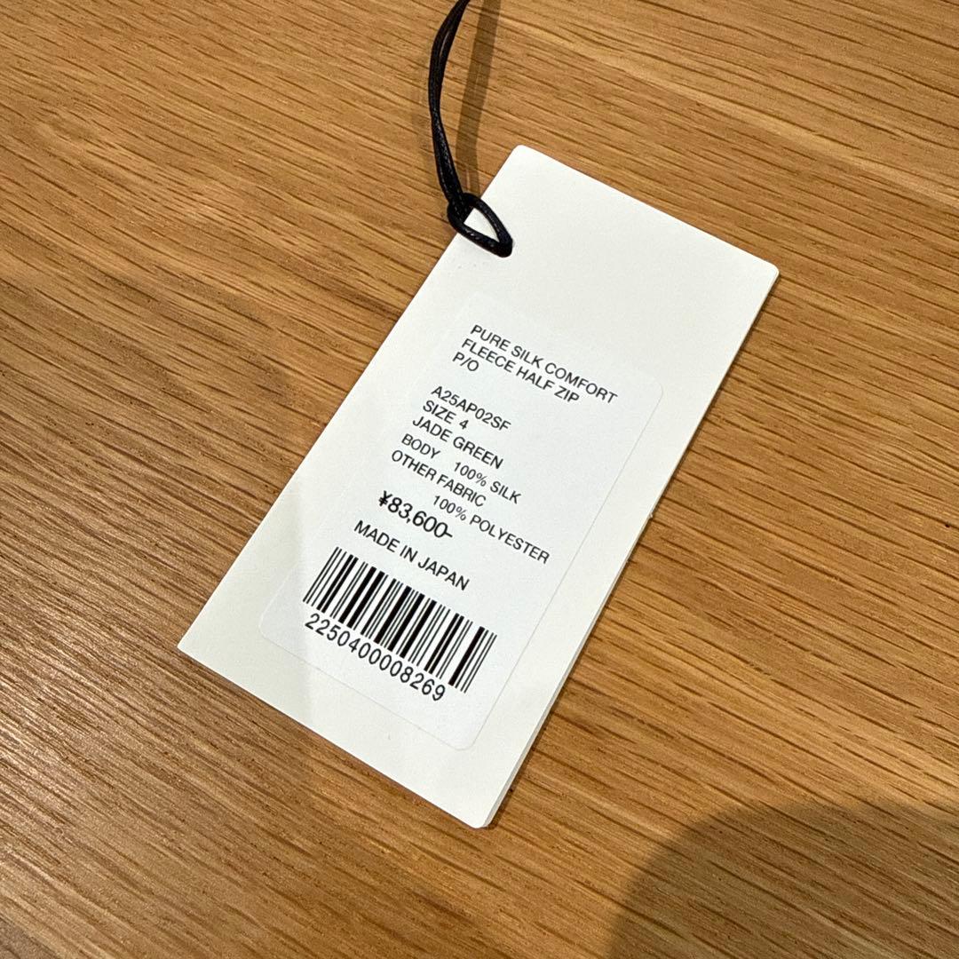 新作 Pure Silk Comfort Fleece Half Zip P/O