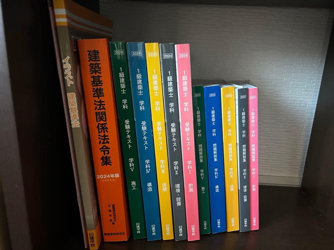 一級建築士　テキスト、問題集　2024年版