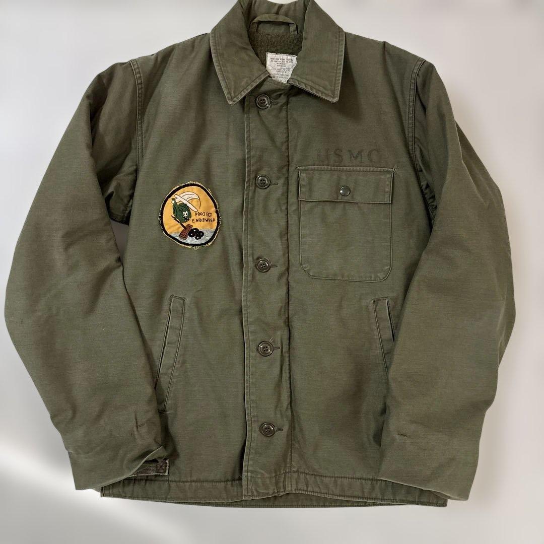 USミリタリーA2デッキジャケット80'sサイズS（34-36）