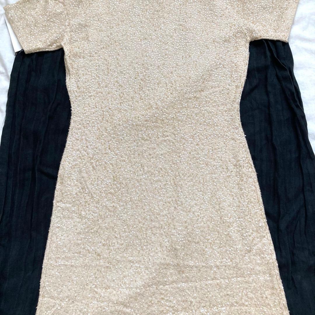 新品✨定価14万超　ユキコハナイ　シルク　カシミヤ　ニット　半袖　ワンピース