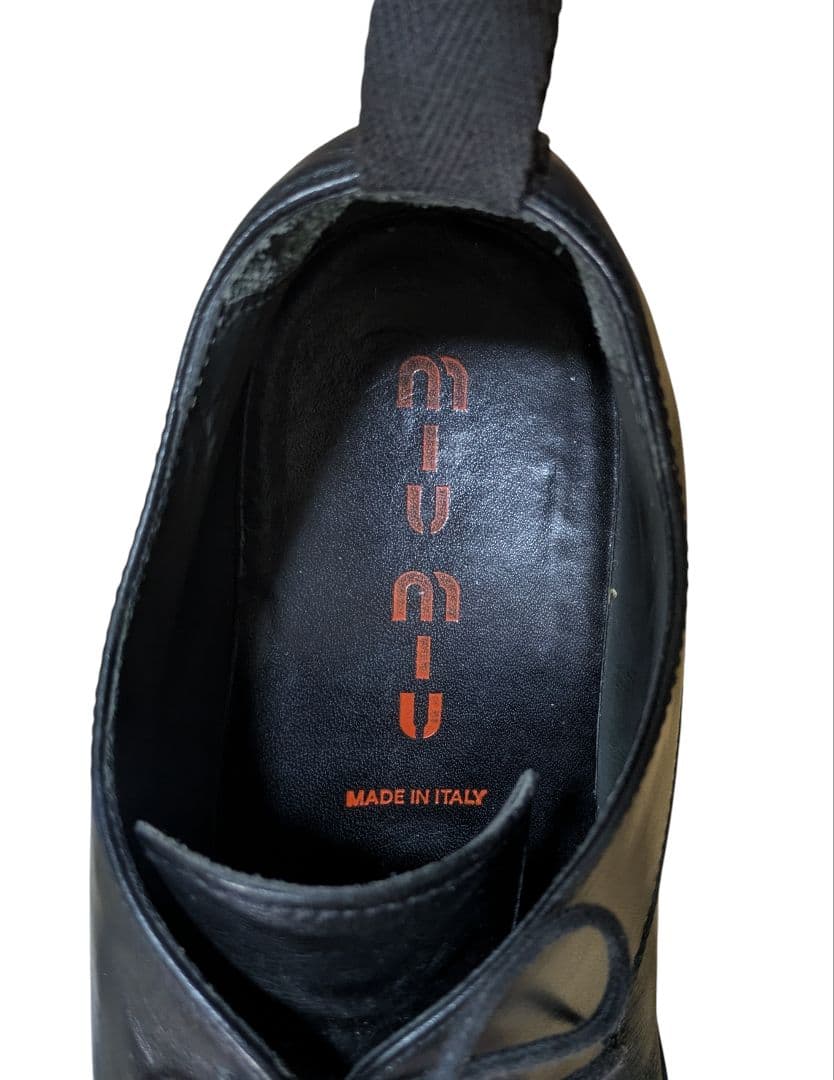 00s miumiu ダービー レザーシューズ 革靴 y2k アーカイブ