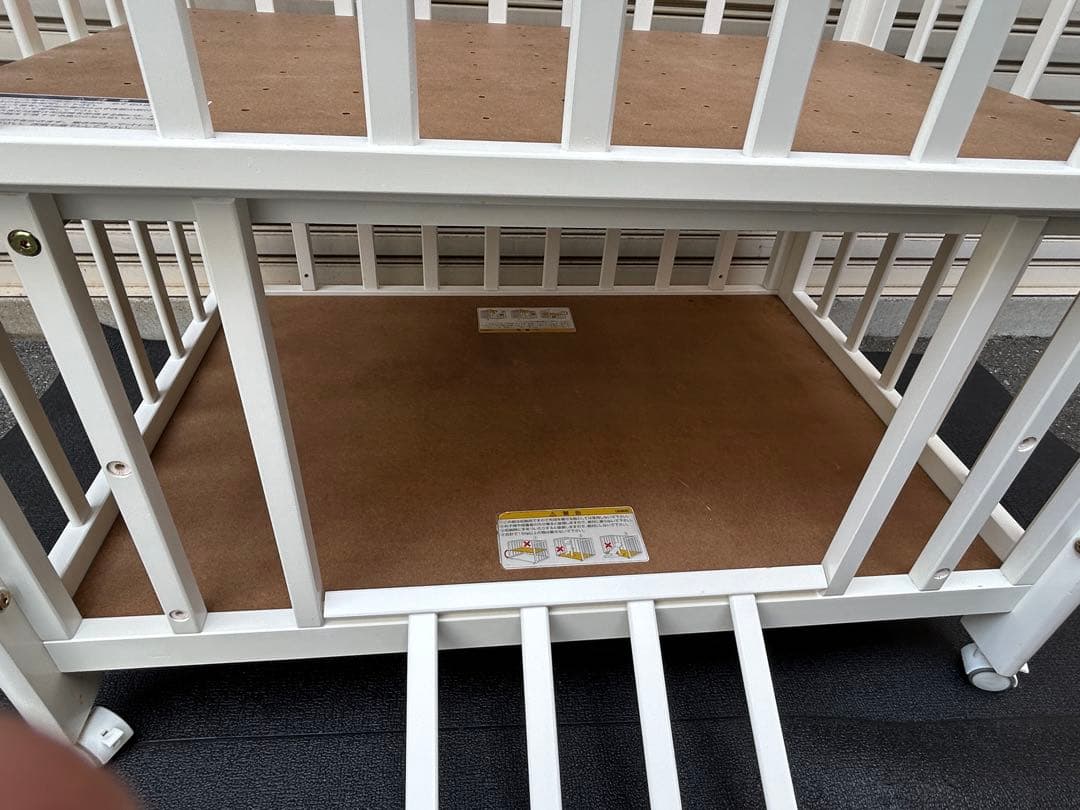 【引取・配達】カトージ　ベビーベッド　ミニタチベッド　ビアンコ2　大阪・尼崎