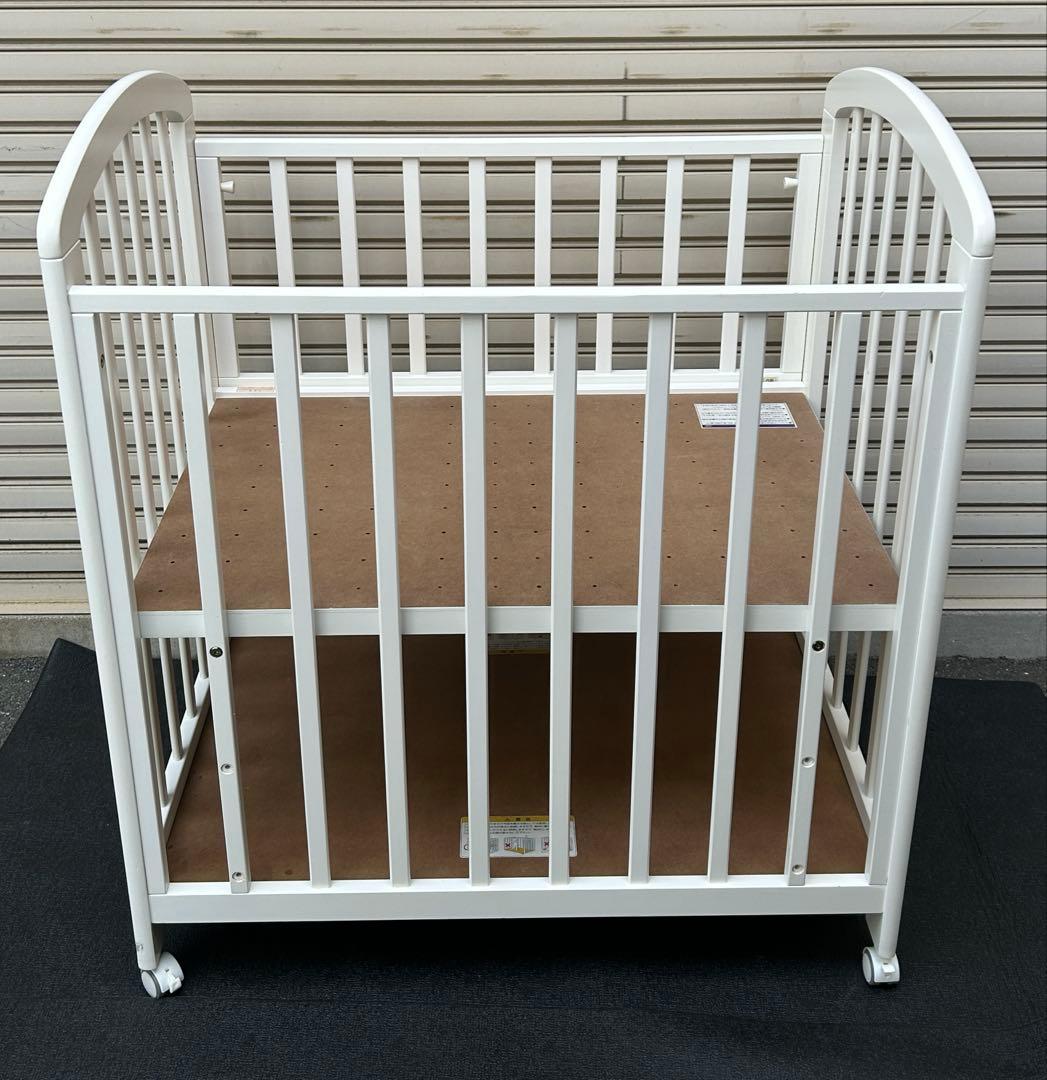 【引取・配達】カトージ　ベビーベッド　ミニタチベッド　ビアンコ2　大阪・尼崎