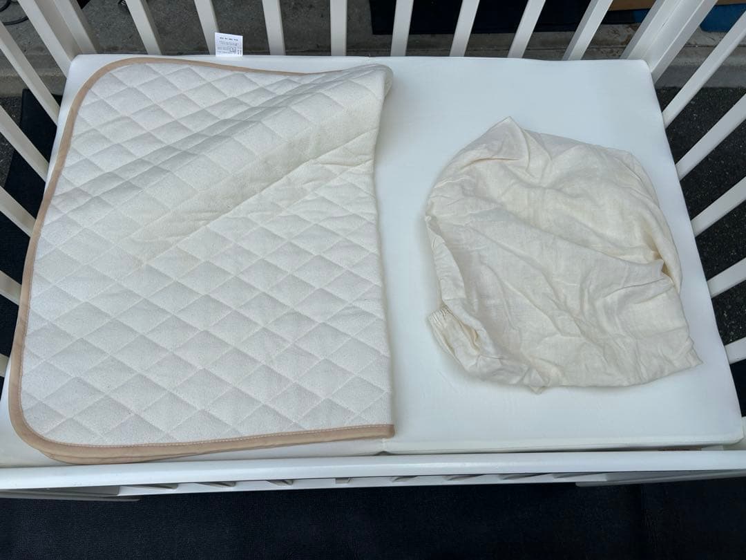 【引取・配達】カトージ　ベビーベッド　ミニタチベッド　ビアンコ2　大阪・尼崎