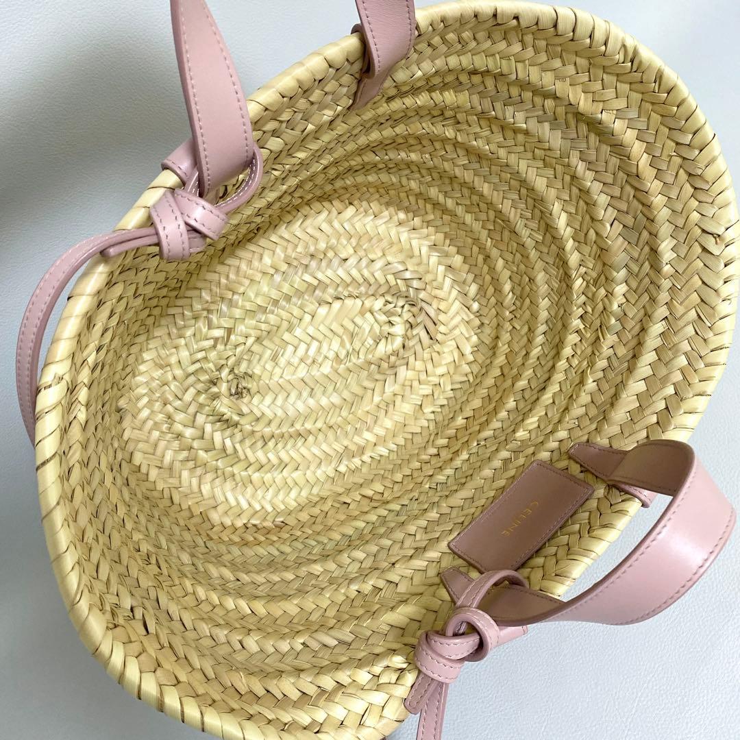 CELINE / ティーントリオンフ クラシックパニエ かごバッグ ピンク