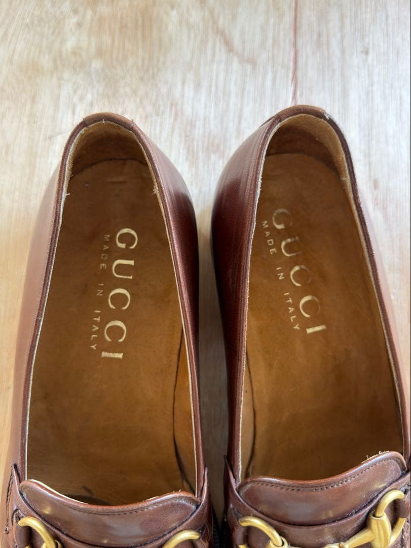 Gucci ホースビットローファー ブラウン 39.5