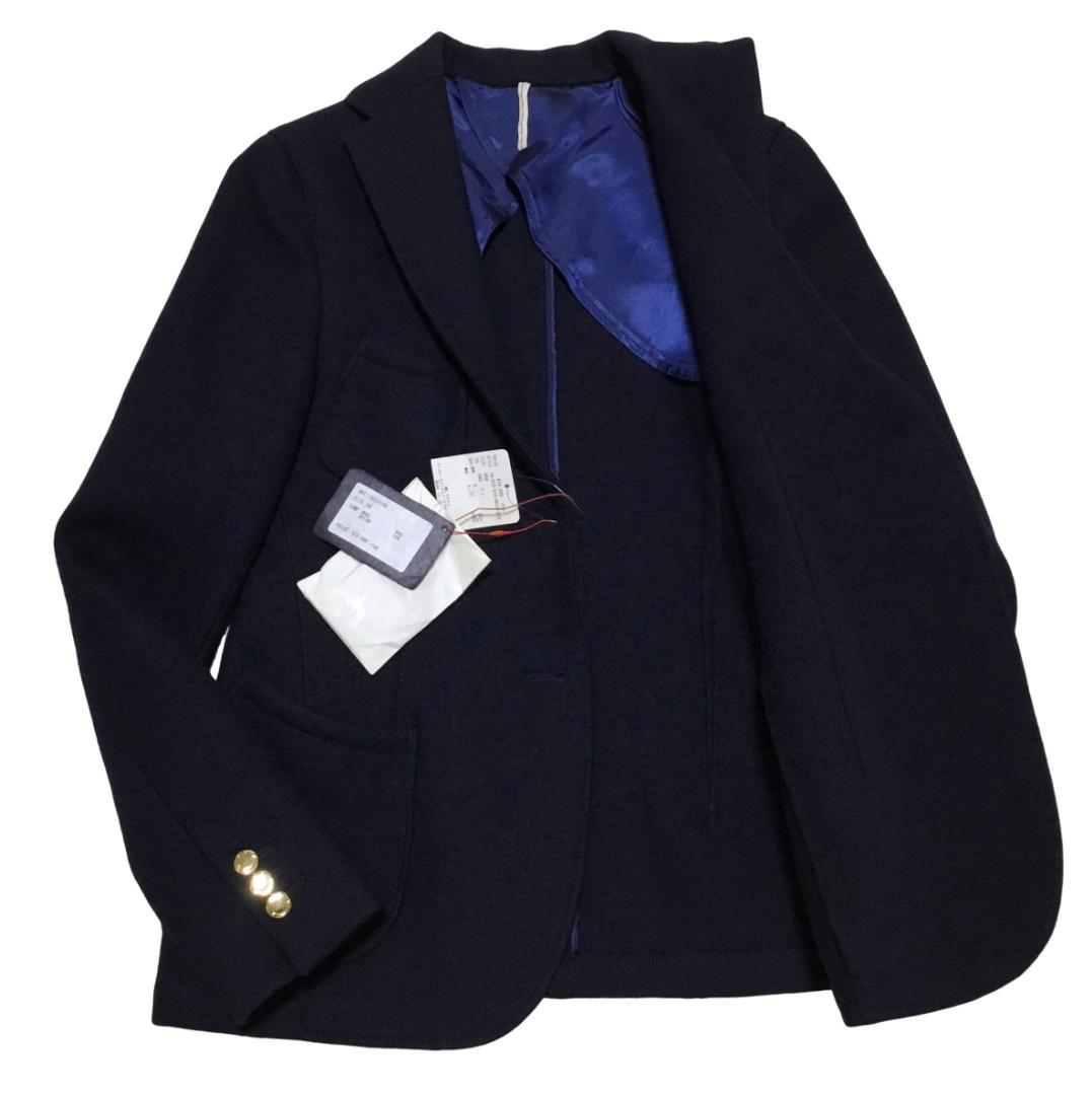 m’s braque エムズブラック 肉厚メルトン地 紺ブレザー 38