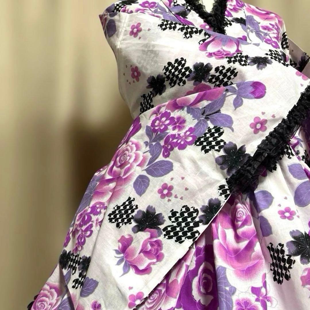 浴衣ドレス　ハンドメイド　姫ギャル　地雷