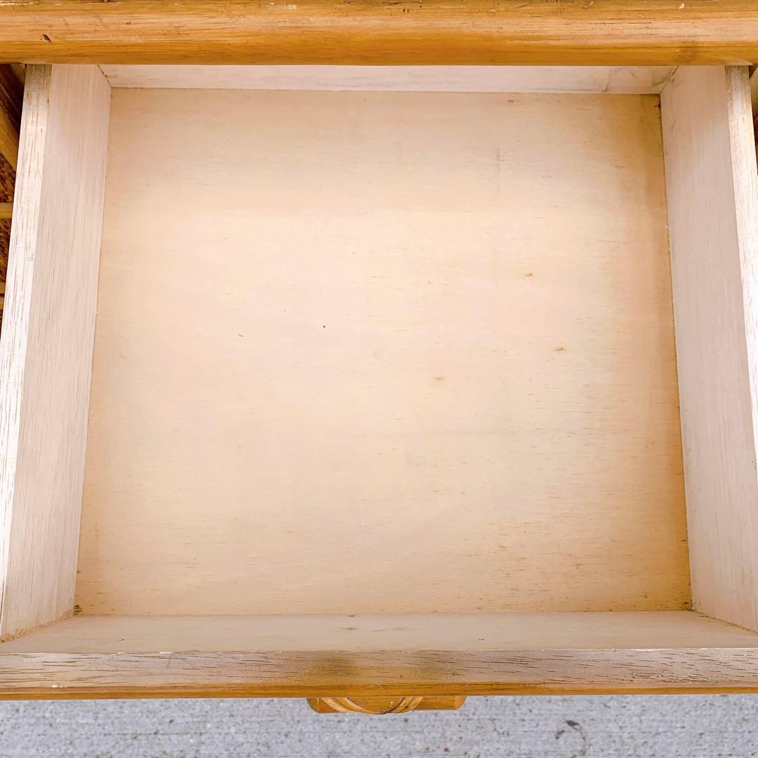 ラタン9杯チェスト 昭和レトロ エスニック アジアン 籐家具 ラタン 古民具