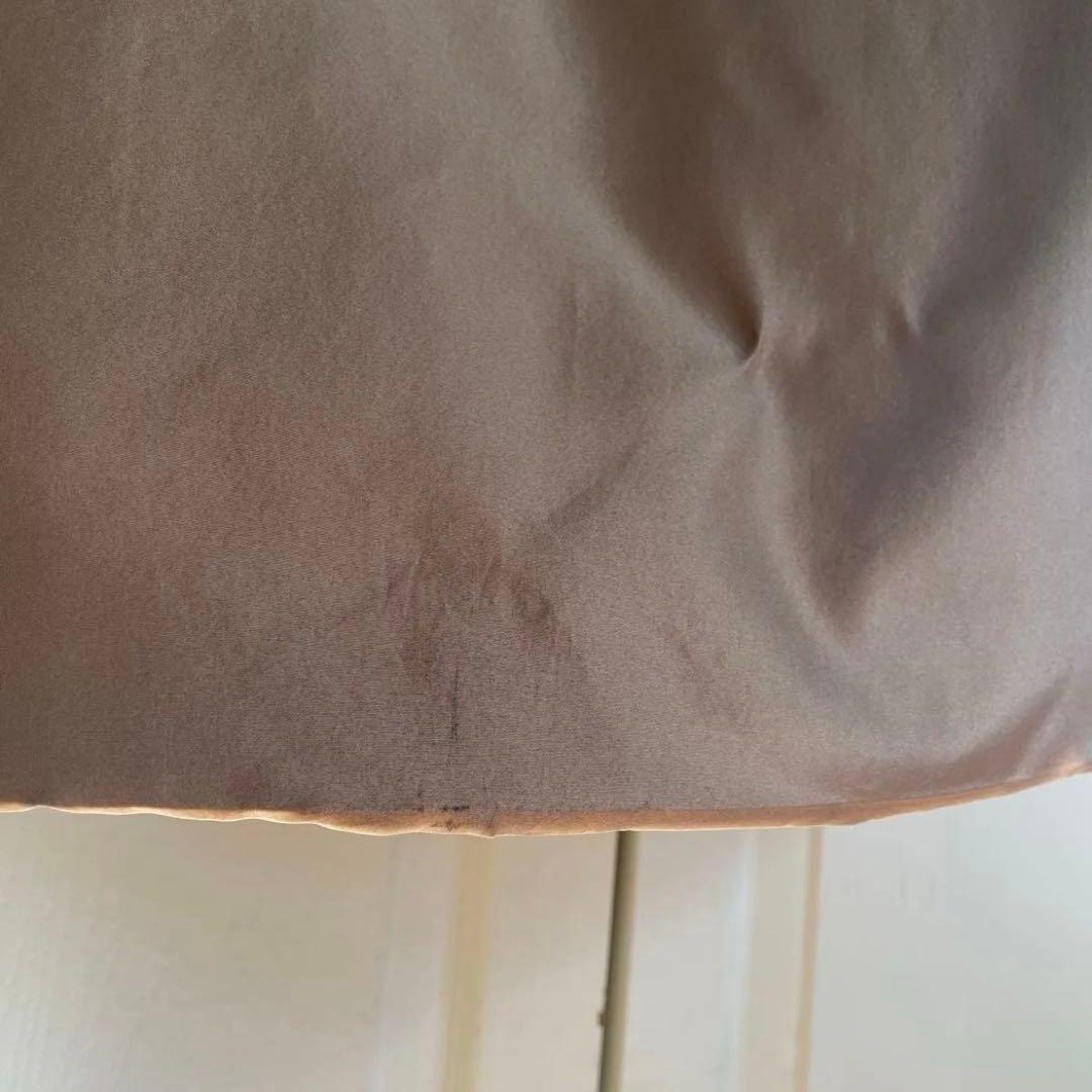 バルマン BALMAIN シルク コート ロング ファー付き 9号