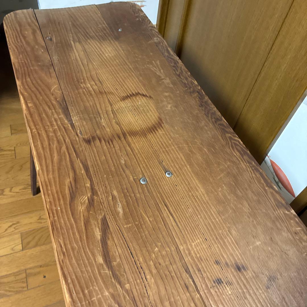 ヴィンテージ 折りたたみ　アイロン台 ウッド　木製　アンティーク 照明付　ライト