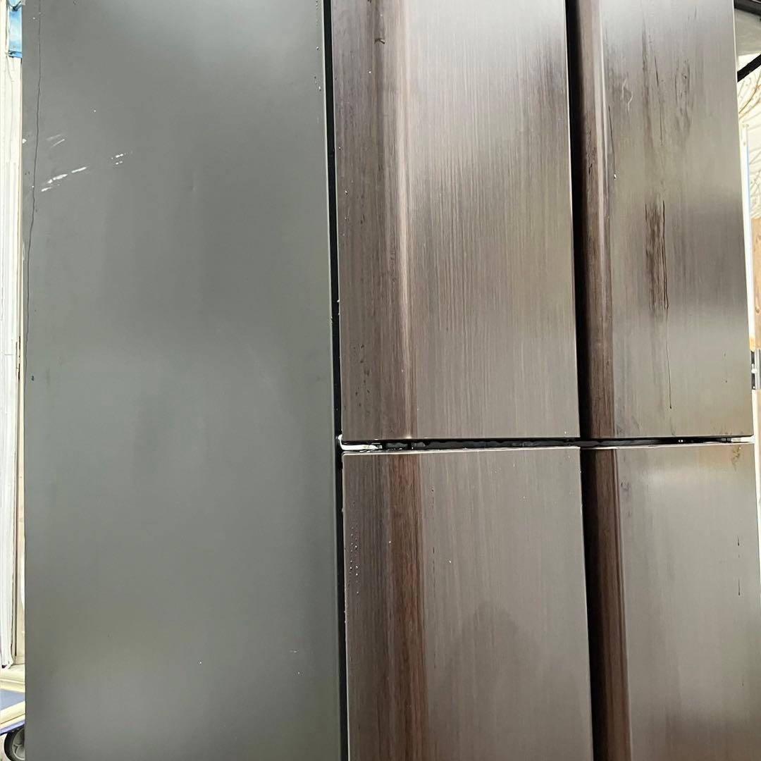 129F AQUA 大型冷蔵庫　500L〜600L  自動製氷機付き　木目調