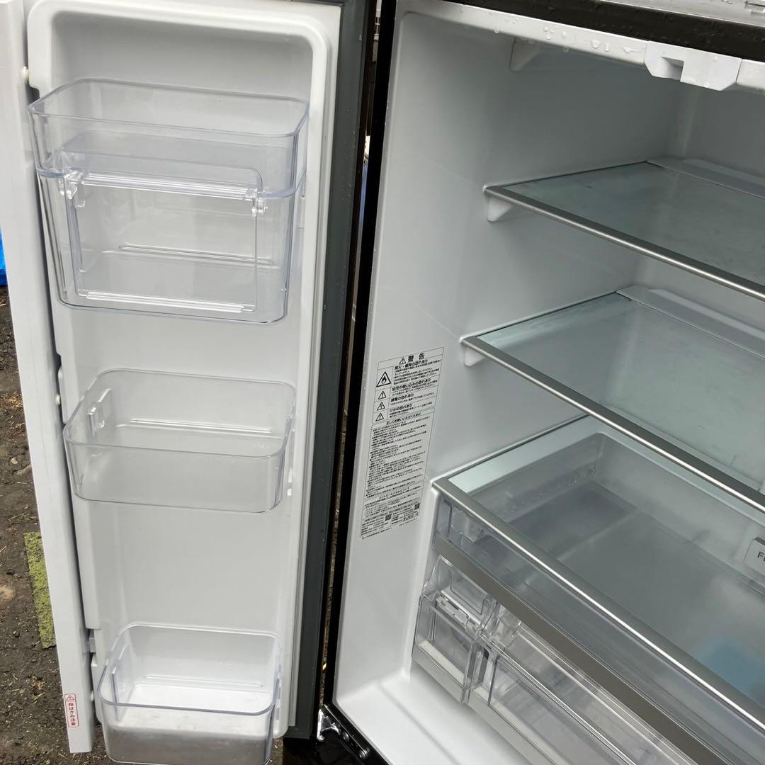 129F AQUA 大型冷蔵庫　500L〜600L  自動製氷機付き　木目調