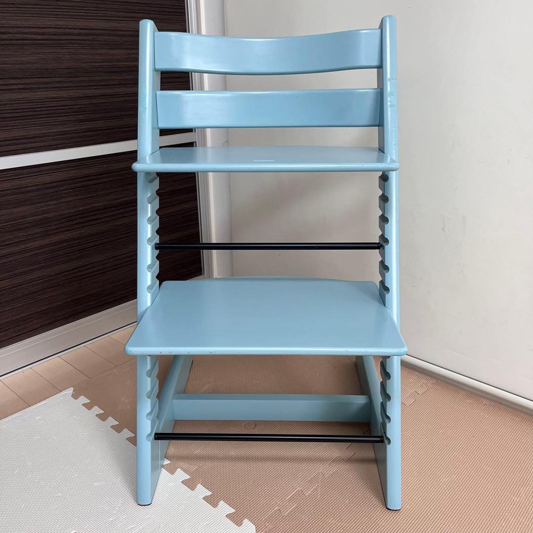 シリアルNo6　ストッケ トリップトラップ ハイチェア アクアブルー