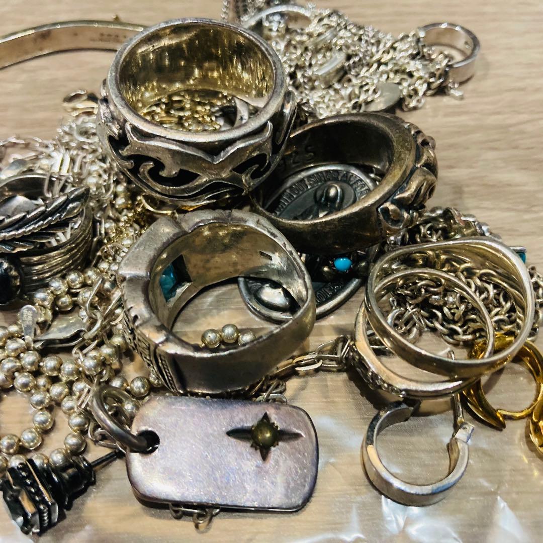 アクセサリー　まとめ売り　sv925 シルバー　銀　指輪　ピアス　ネックレス