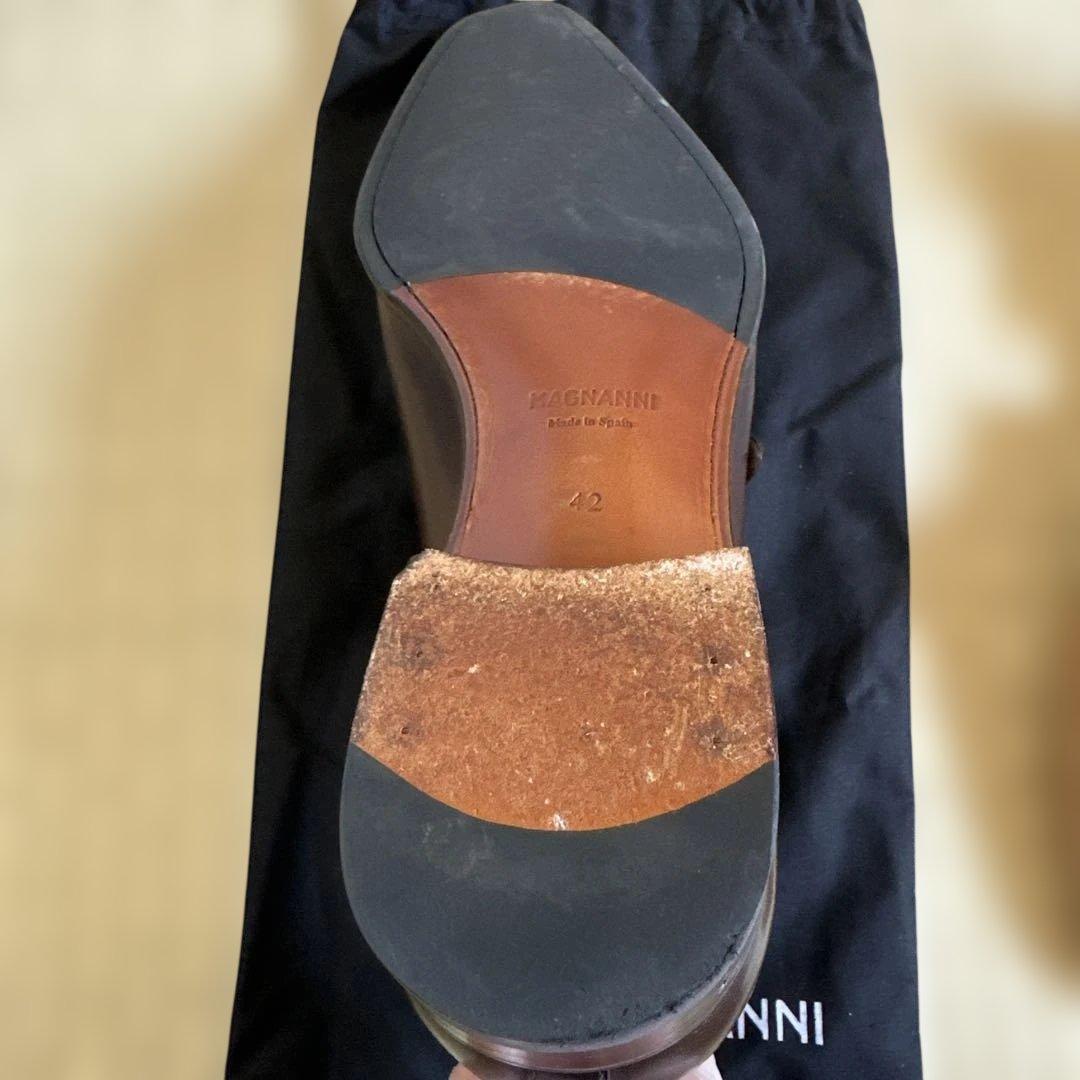 【極美品】MAGNANNI マグナーニ ダブルモンクストラップシューズ