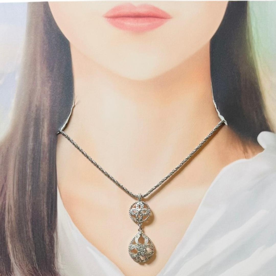 【極美品】Dior ネックレス フィリグリー 2連ストーン ヴィンテージ レア品