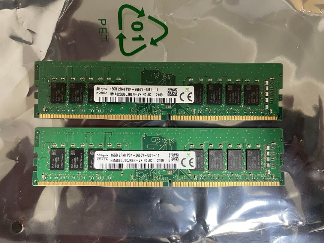DDR4-2666 SK hynix 32GB（16GB×2）