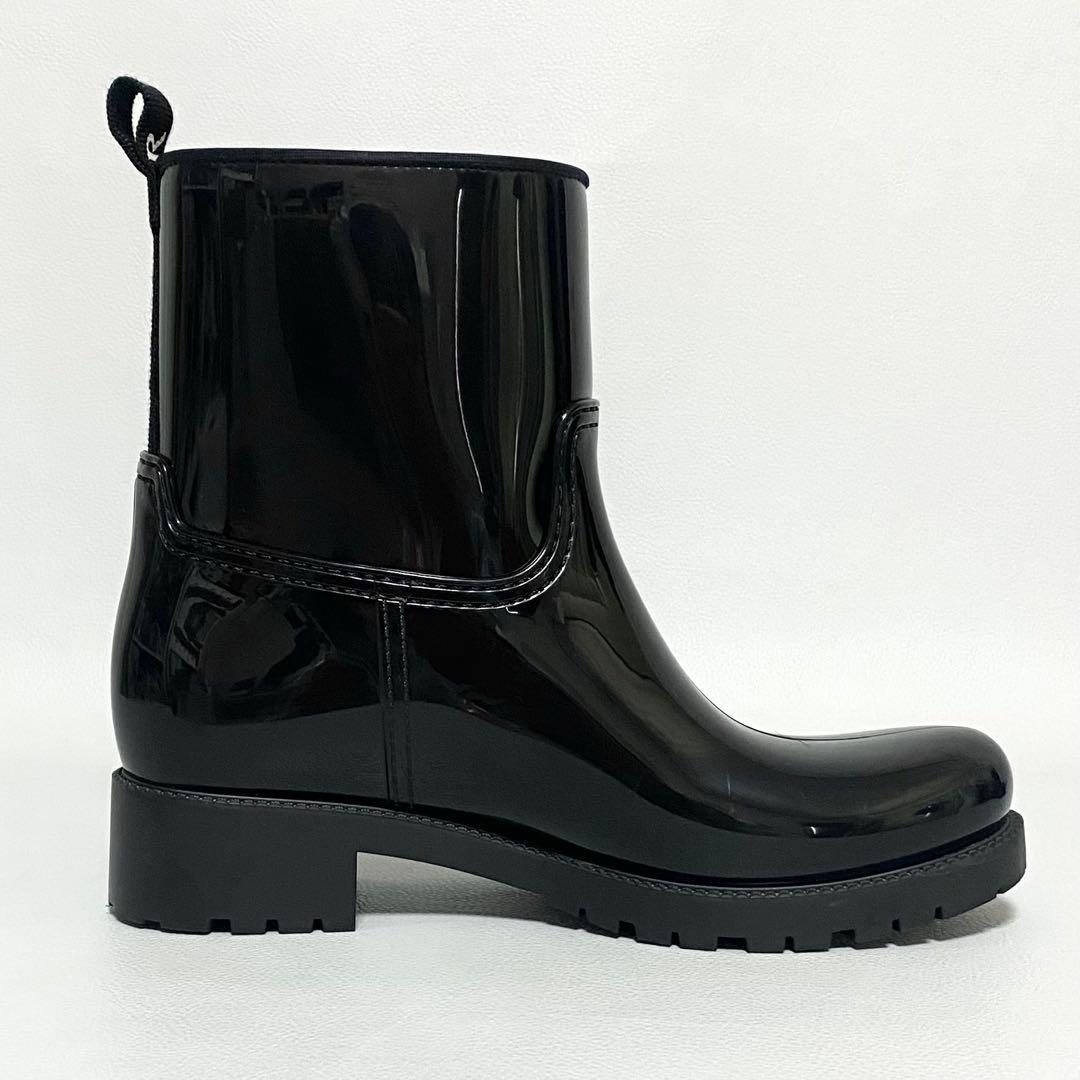 MONCLER / GINETTE レインブーツ ブラック 38