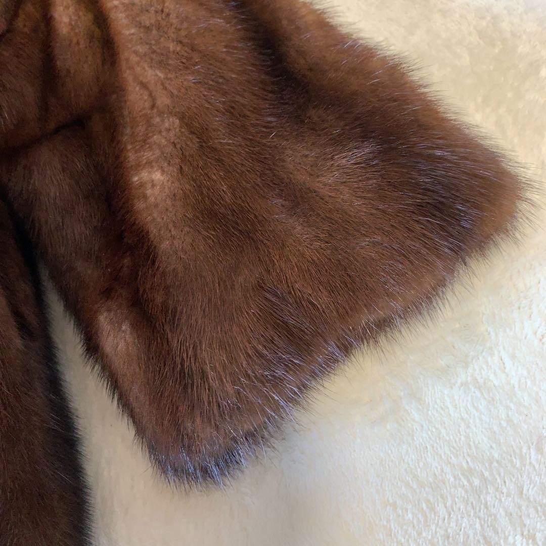 SAGA MINK ミンクコート サガミンク 毛皮 ブラウン サイズ11