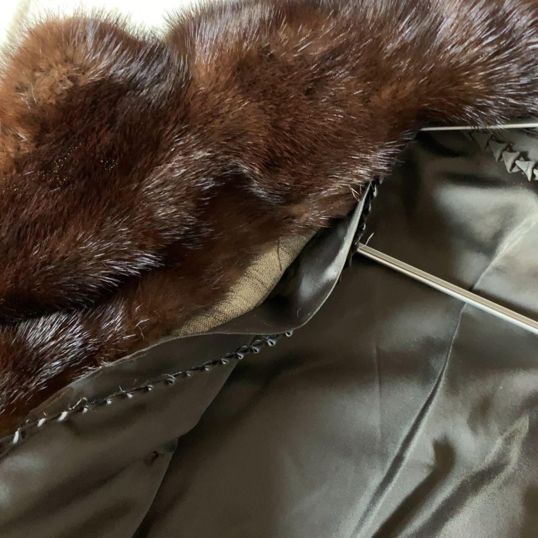 SAGA MINK ミンクコート サガミンク 毛皮 ブラウン サイズ11