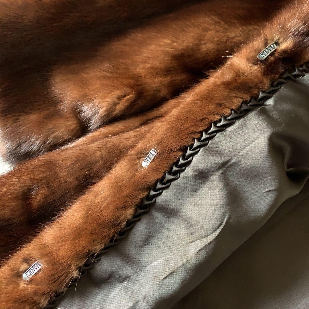 SAGA MINK ミンクコート サガミンク 毛皮 ブラウン サイズ11