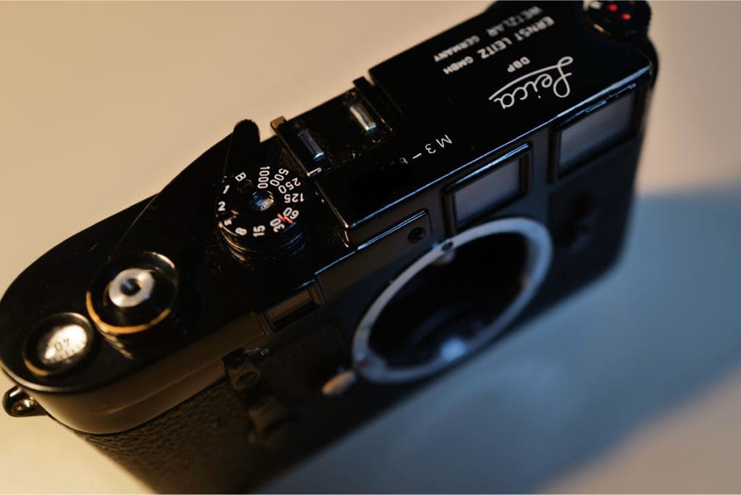 【OH済】ライカ M3 後塗　ブラックペイント ダブルストローク ドッグイヤー
