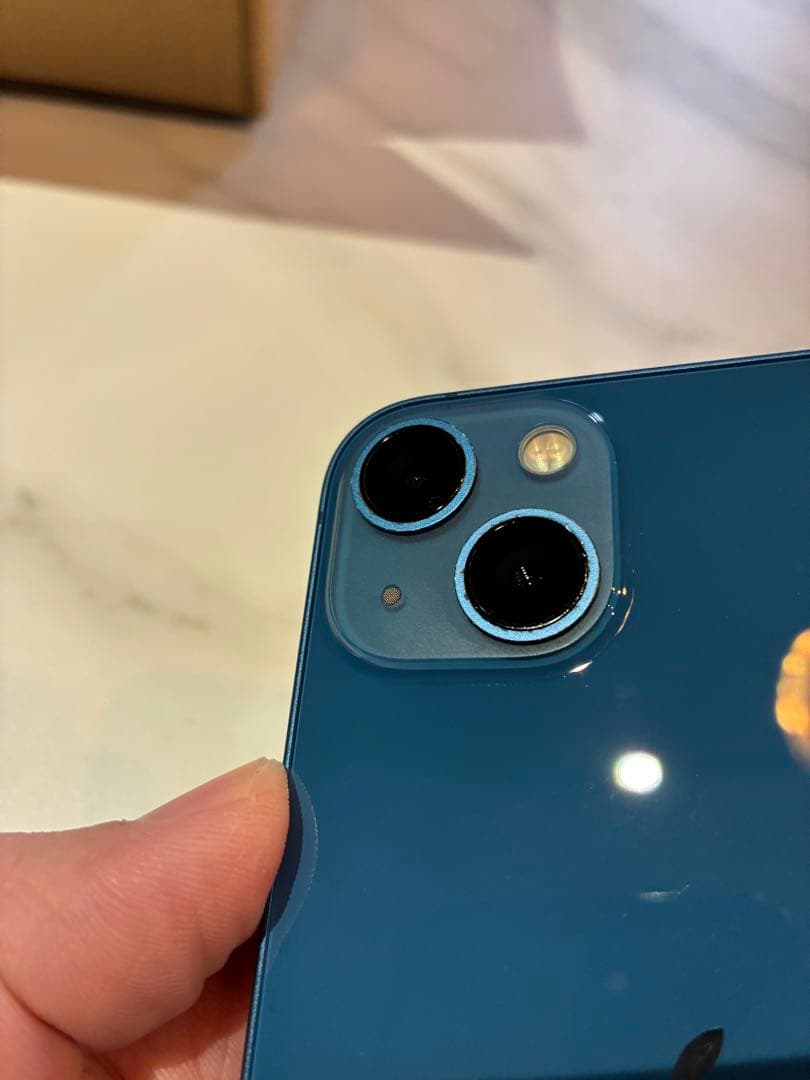 【美品】Apple iPhone 13 ブルー 本体と箱