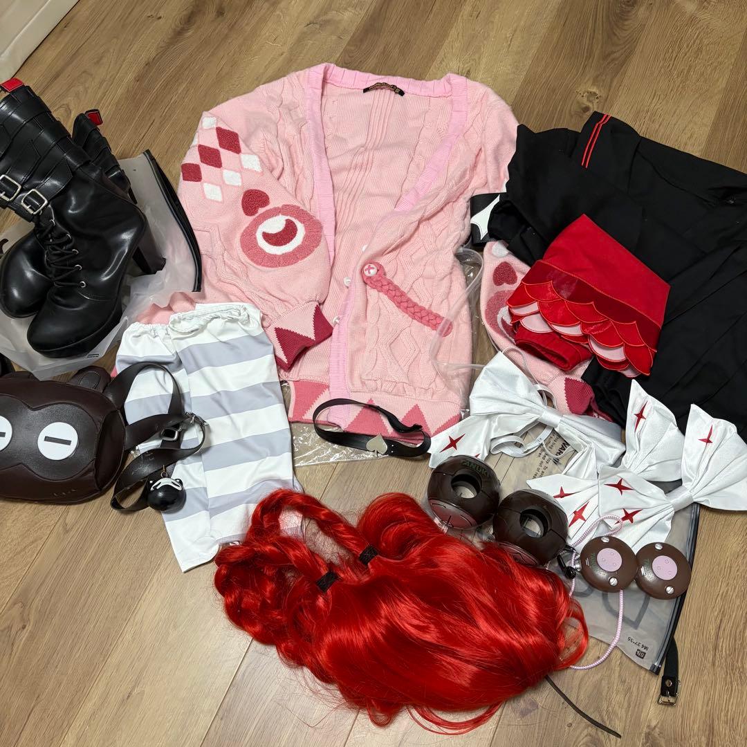 浮波柚葉　コスプレ　ゼンゼロ　ゼンレスゾーンゼロ　ウィッグ　衣装　靴　付き