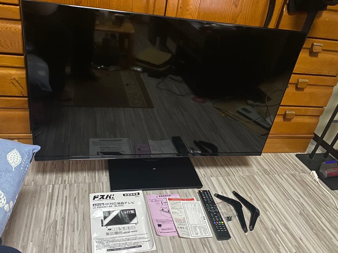 ドンキホーテオリジナル 4K対応43型液晶テレビ LE-434S4KT-BK