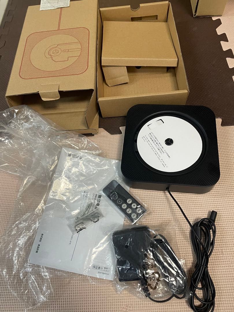 お*む様 逸品銘品　無印良品　廃番　壁掛式CDプレーヤー黒・ブラック　訳あり